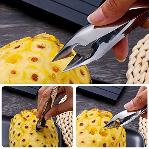 Éplucheur d'ananas en acier inoxydable argenté de 20 cm