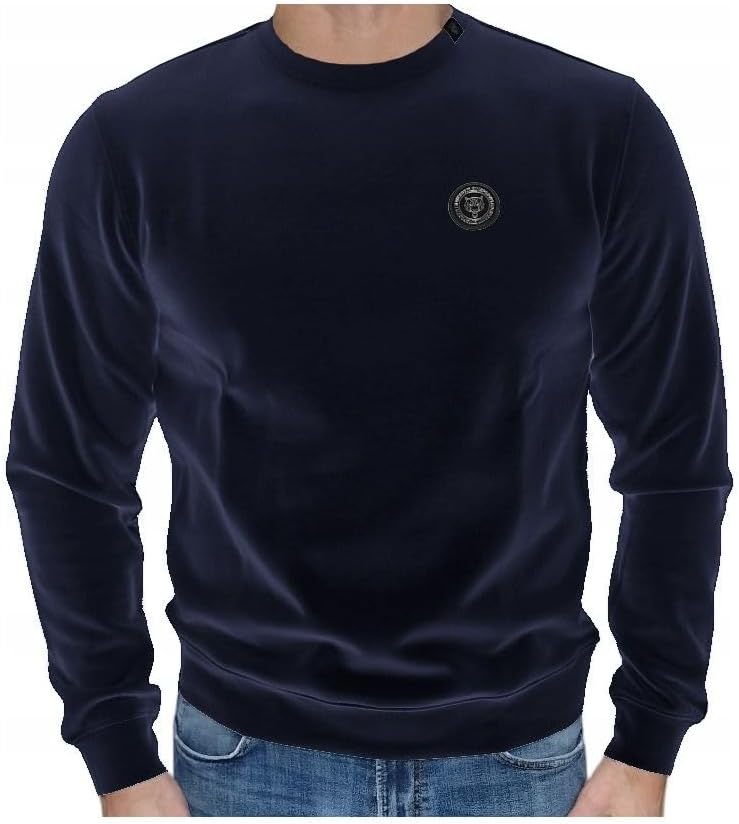 Blue Cotton Men's Men's Sweater