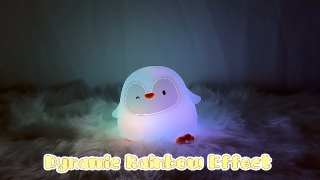 Amazon.com: POSSHE Penguin Night Light with Squishy Soft Silicone