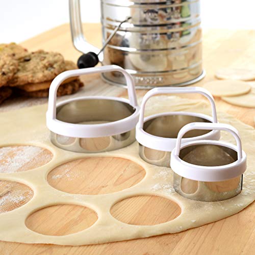 Norpro Biscuit/Cookie Cutters, Set Of 3, As Shown #TOP6