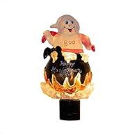 Vista 10 de Novelty Lights Lámpara LED copo de nieve blanco puro decoración de Navidad luz nocturna con enchufe giratorio