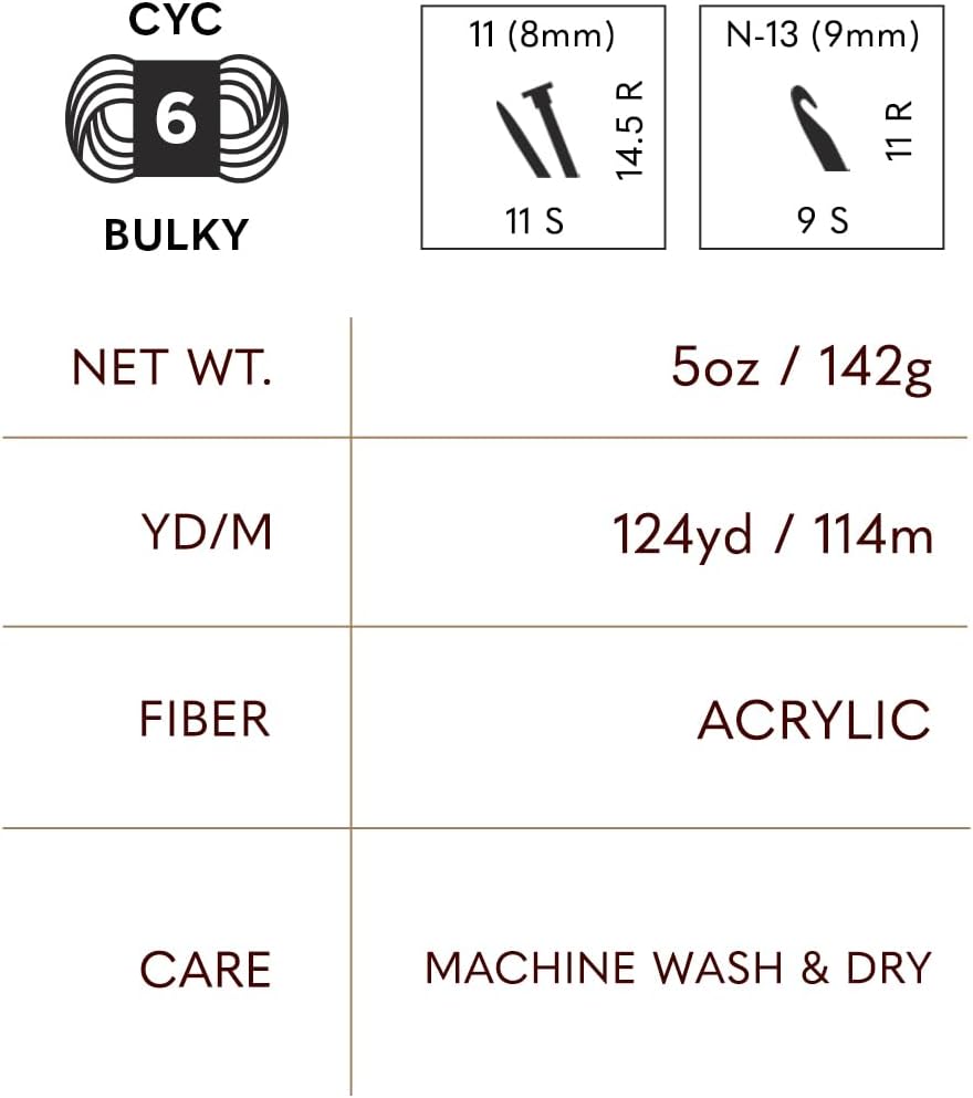 Lion Brand Yarn Heartland Thick & Quick Bulky Heathered Yarn for Knitting and Crochet, Balboa, 3 Pack