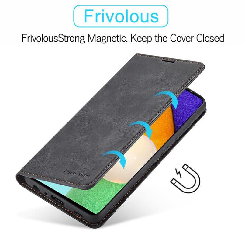 Generic Étui compatible avec Samsung Galaxy S23 Ultra (couleur : rouge) Étui à rabat magnétique en cuir rétro en silicone