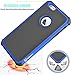 Tekcoo iPhone 6S Case, iPhone 6 Sturdy Case,[Tmajor] for iPhone 6 / 6S (4.7 INCH) Case Shock Absorbing Impact Defender Slim Cover Shell w/Plastic Outer & Rubber Silicone Inner [Blue/Black]