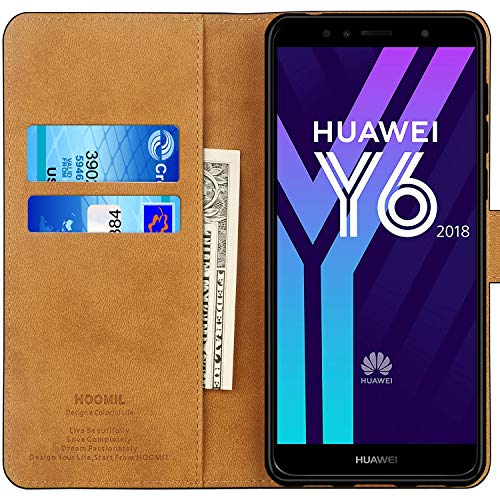 HOOMIL Custodia per Huawei Y6 2018, in pelle PU di...