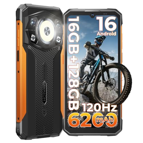 HOTWAV Cyber 17 Movil Irrompible 16GB+128GB(TF 2TB), 120Hz 6,75