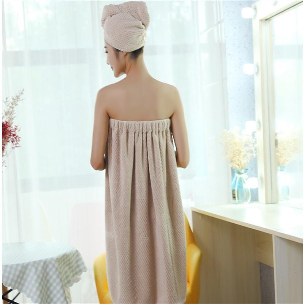 Pineapple Shower Skirt Set, Dry Hair Cap, Bath Towel, Thickened Towel, Coral Velvet Bra, Wearable