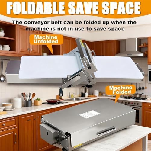 Adjustable Rolling Pin Set with Foldable Design & Board - Perfect for Pizza, Croissants, Pastries, and Fondant - Manual Kitchen Tool for Precise Dough Thickness