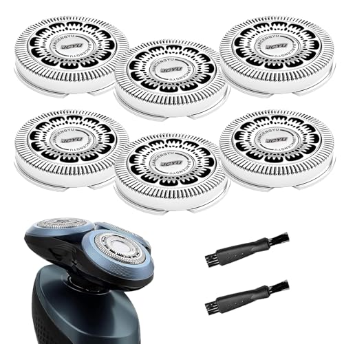 SH60 Replacement Heads Compatible with Philips Norelco Series 6000 Replacement Heads Blades for S6880/81 S6810/82 S6850/85 6Pack