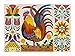 Cloudberries Rooster Puzzle, Beautifully Illustrated 1000 Piece Rooster Jigsaw Puzzle for Adults, Featuring Flowers, Birds and Vivid Orange and Yellow Colours. Made in Europe
