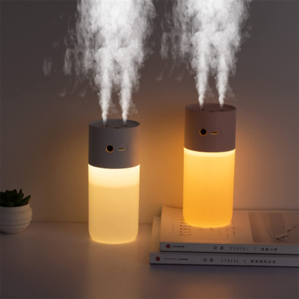 Umidificatore A Nebbia Fredda SHLWYG - Con Ugello Rotante 90°, Luce Notturna, Serbatoio 280 Ml, Silenzioso - Foto 2