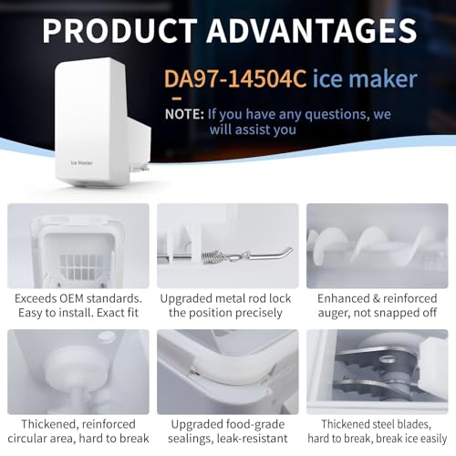 Image of Upgrade DA97-14504C DA97-14504A Ice Container Compatible with RF22 RF23 Sam-sung Ice Maker Replacement AP6039681 Sam-sung Refrigerator Parts,Replaces for PS11773414 EAP11773414 Sam-sung Ice Maker Tray