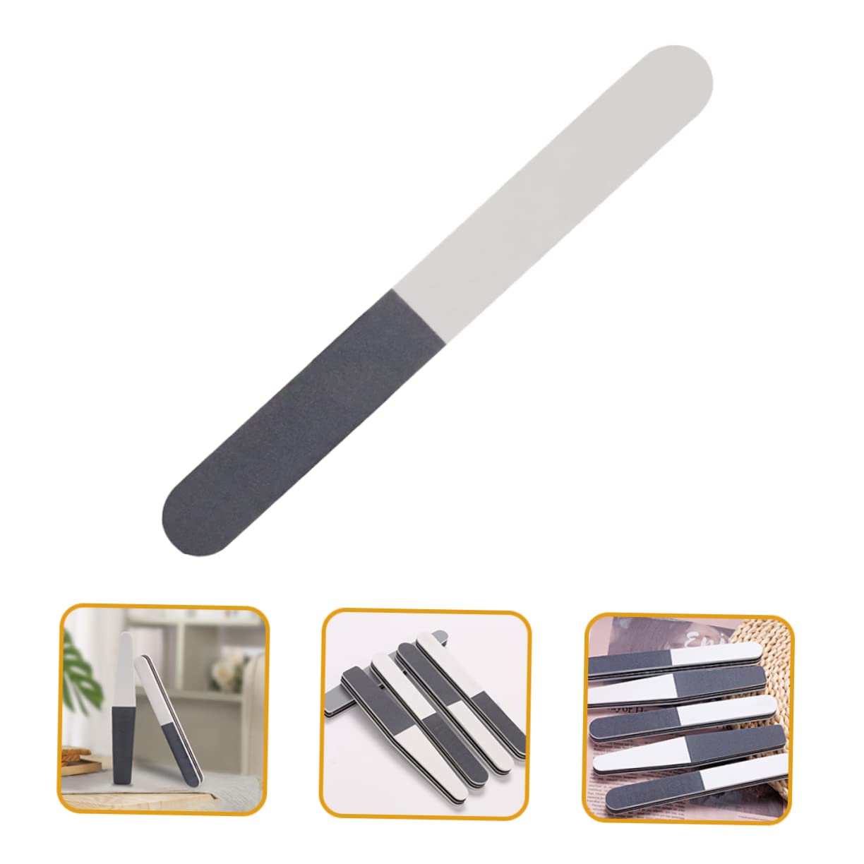 FRCOLOR 60pezzi Filo Per Unghie Spugna e Vetrata Strisce Per Lucidatura e Pedicure Strumenti Professionali Per Manicure e Delle Unghie