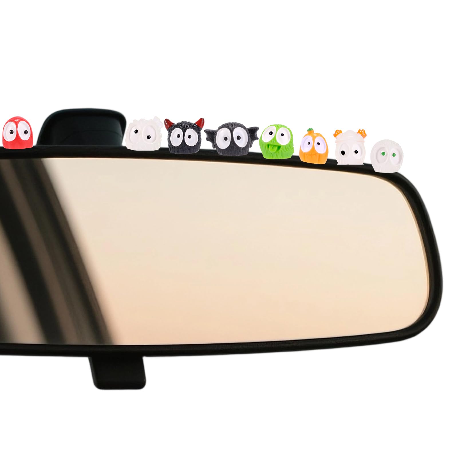 40 Pcs Black Cute Soot Sprites Car Rearview Mirror Accessories for Car