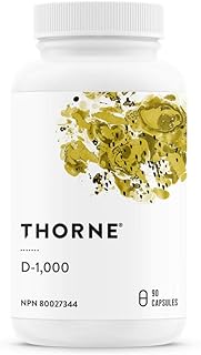 Thorne Vitamin D-1000 - Vitamin D3 Supplement (1,000 IU) for Healthy Bones and Muscles - 90 Capsules