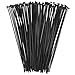 Produktbild Kabelbinder Schwarz 100 Stück, 300 mm x 3,6 mm Nylon kabelbinder lang uv beständig, 12 inch Cable Ties Zugfestigkeit 18kg, Selbstsicherndes Zip Ties für Zur Ordnung von Kabeln, Gartenarbeit Hause Büro