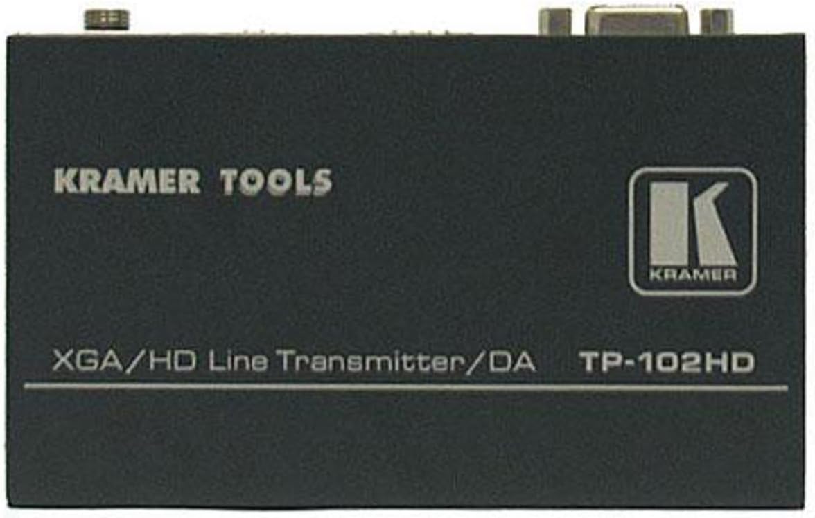 Kramer Electronics TP-102HD AV transmitter Black,White audio/video extender - A/V extender (120 x 71.5 x 27.6 mm, 300 g)