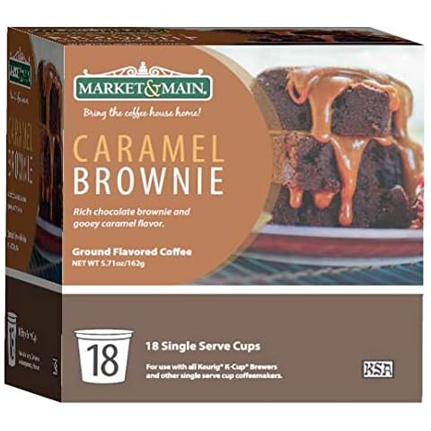 Market & Main OneCup, Caramel Brownie, Compatible with Keurig K-cup Brewers, 18 Count Cover