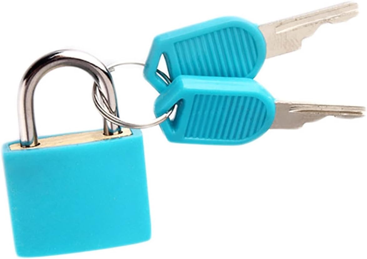 Strong Padlocks Travel Steel Lock Suitcase Security Dropshipping Diary Anti-Theft Mini Keys Luggage 2 Small Padlock (Color : A) (A)