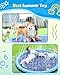 Peteast Splash Pad for Dogs & Kids - Anti-Slip Dog Pool for Large Dogs, 0.58 mm Thickened Durable Outdoor Water Play Mat, Summer Sprinkler Toy for Backyard (67in, Blue)