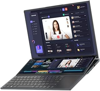 Tuofudun Dual Screen Ultrabook Laptop Intel i7 10750H, 16 inch FHD+ 14 inch Touchscreen, 16GB RAM, 512GB SSD, Windows 11 Notebook PC, WiFi5