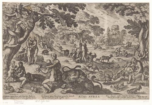 PSVDCTOO Famosa Cuadro en Lienzo Impresión Imagen L'età oro di Antonio Tempesta para Oficina Decorativos 60x90cm