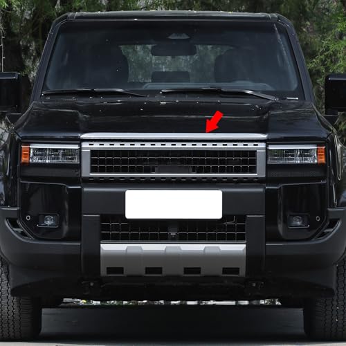 Image of Beautost Fit for Toyota Land Cruiser LC250 2024 2025 2026 Front Hood Grill Cover Bonnet Trim Stainless Steel