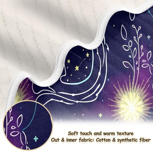 Burbuja Outlined Cat Baby Blanket for Boys Girls, Nursery Soft Warm Swaddling Receiving Baby Blankets, 30x40 in Toddler Blanket2