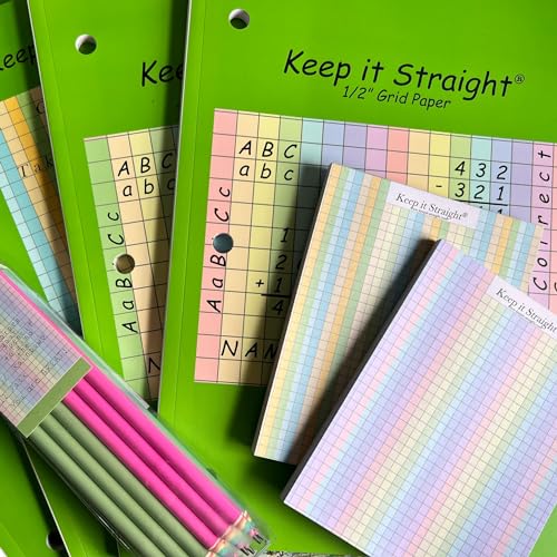 Papier quadrillé Keep it Straight pastel pour notes claires - 5