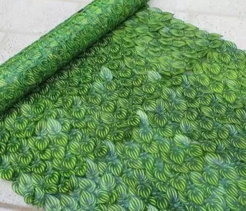 Demanca ウォールグリーン 壁掛け フェイクグリーン 屋外 人工植物 リーフフェンス グリーンフェンス 人工生垣 壁面緑化 フェンス 目隠し 人工芝生 ベランダの目隠し 庭先の外壁 オフィス ガーデン (D,1*3m)