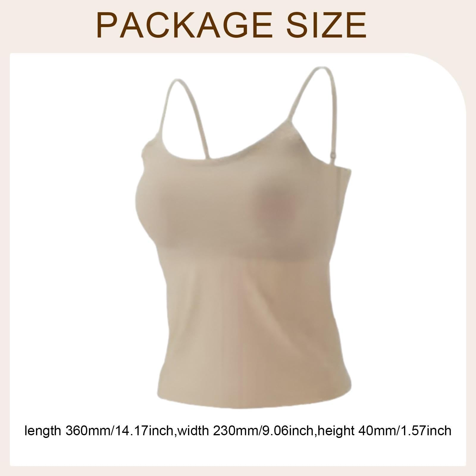 Canotta Donna con Reggiseno Integrato Top Senza Cuciture Spalline Sottili Regolabili Tessuto Traspirante Elasticizzato Adatta per Palestra Ginnas
