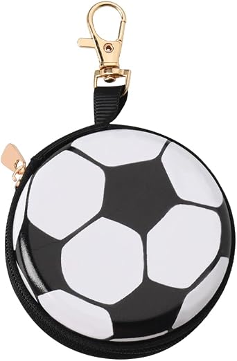 YALLNASL Soccer Basketball Volleyball Baseball Storage Bag Wallet Organizer Coin Pouch Keychain Case for Earplugs Earbuds Earphone