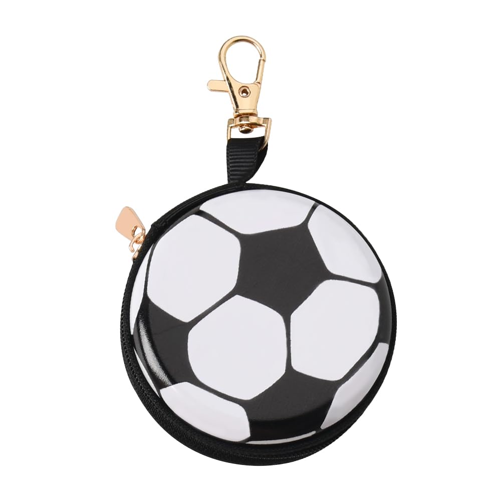 YALLNASL Soccer Basketball Volleyball Baseball Storage Bag Wallet Organizer Coin Pouch Keychain Case for Earplugs Earbuds Earphone