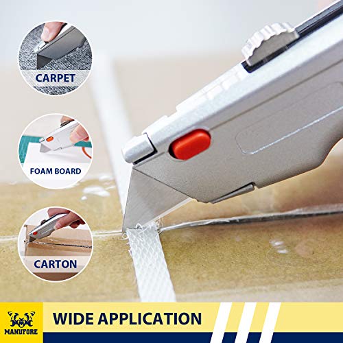 image for Vabogu 10 Pack Utility Knife Replacement Blades Heavy Duty High Carbon