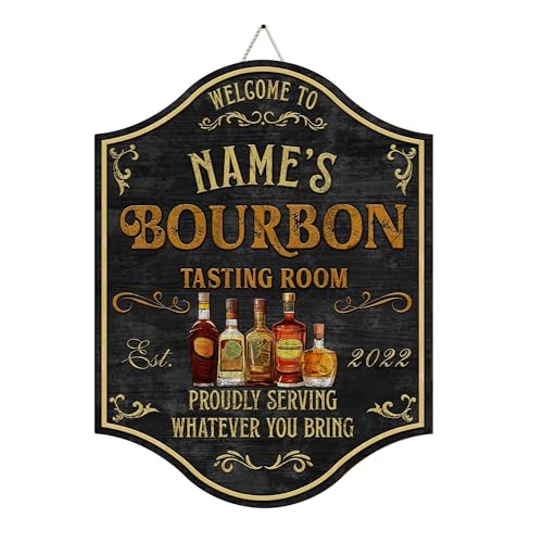 Artsy Woodsy Custom Vintage Bar Tasting Room Mancave Home Bar Pub Wooden Sign, Customize Name & Year, Multiple Sizes, Rustic Bar Lounge Sign, Backyard Bar, Gifts For Him, Gifts For Men