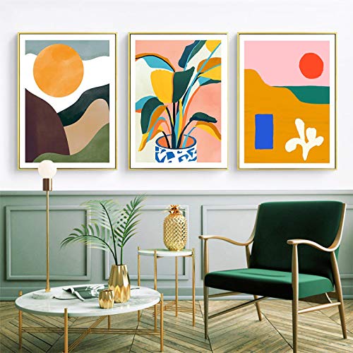 Art mural abstrait multicolore pour sublimer votre salon moderne