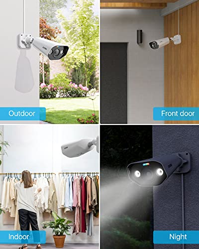 Image of ZOSI ZG182 4K PoE Add-on Camera with 2-Way Talk,Weatherproof IP Camera for Outdoor Indoor Power Over Ethernet Surveillance System,Only Work PoE NVR