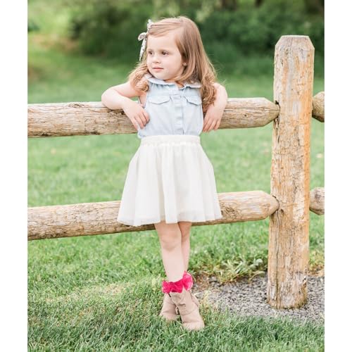 Girls Ruffle Socks Toddler Girl Frilly Dress Socks Double Lace Big Ruffles Fold Over Church Fancy Sock for Baby Kids4