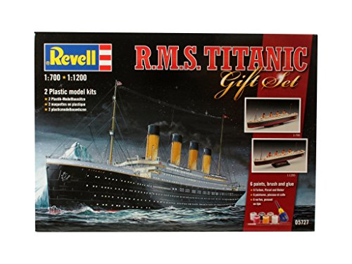 Revell Modellbausatz Schiff 1:700&1:1200 - Geschenkset R.M.S. Titanic im Maßstab 1:700&1:1200, Level 4, originalgetreue… – Bild 3