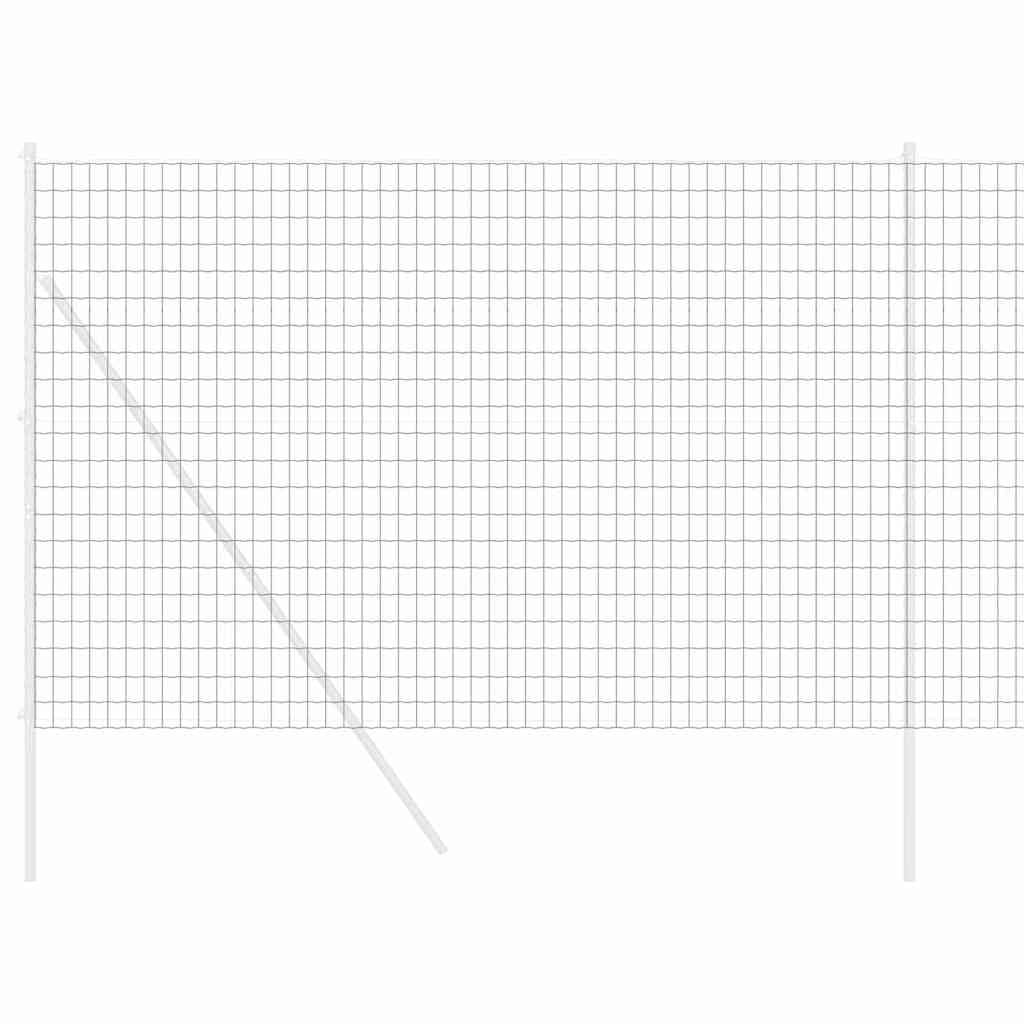 Ogrodzenie euro, szare, 1,6 x 10 m, żelazo powlekane PCW, wytrzymałe ogrodzenie ogrodowe do użytku na zewnątrz, bariera dla zwierząt, łatwy montaż bez kopania