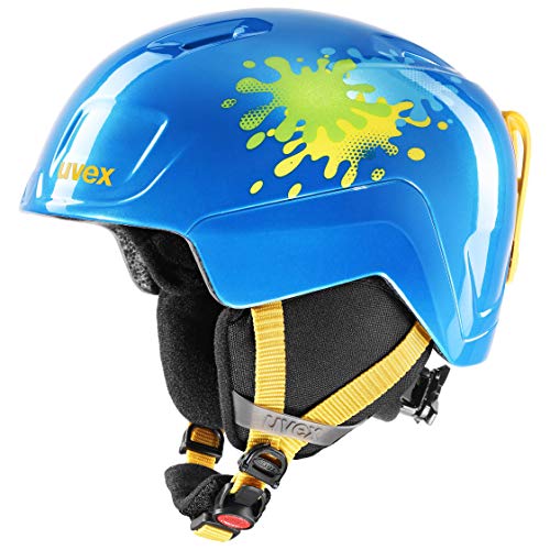 uvex heyya, casco da sci leggero per bambini, regolazione individuale delle dimensioni, aerazione ottimizzata, blue...