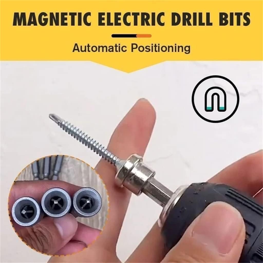 5pcs Set Magnetic Positioning Screwdriver Bits Drywall Screw Setter PH2 Bits for Plasterboard Screw Hex Shank Positioning Bit Batch Head (5pcs 50mm)