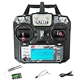 【Multi-use】Es hat 2 Joysticks, 4 Schalter und 2 Knöpfe. Es ist für die meisten Modelle geeignet, wie Multi-Rotor, Starrflügler, Hubschrauber, Panzer, Luftschiff, Boot, U-Boot, etc.