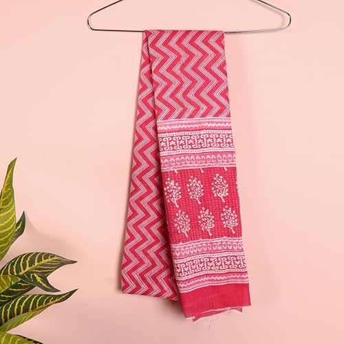 Image of Scarf For Girls 100% Pure Cotton Hand Block Printed Square