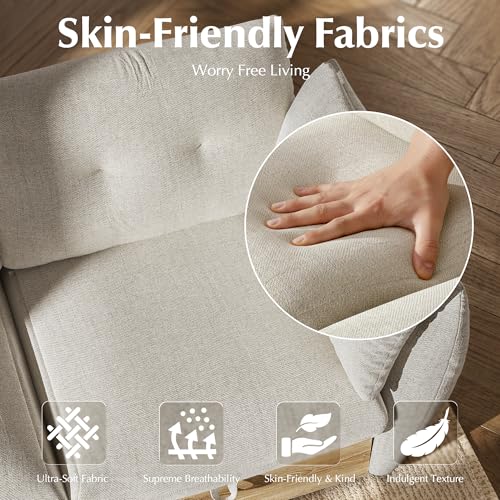 Image of 134 inch U Shaped Cloud Couch Sectional Modular Sofa with Storage, Modular Deep Seat Couch Oversized Sofa with Ottoman, Armrest Pillow, Easy Assembly for Living Room, Apartment, Office, Ivory