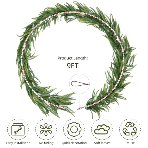 Guirlande de Noël pré-éclairée CHILLSUN, solution déco rapide pour cheminée - 3