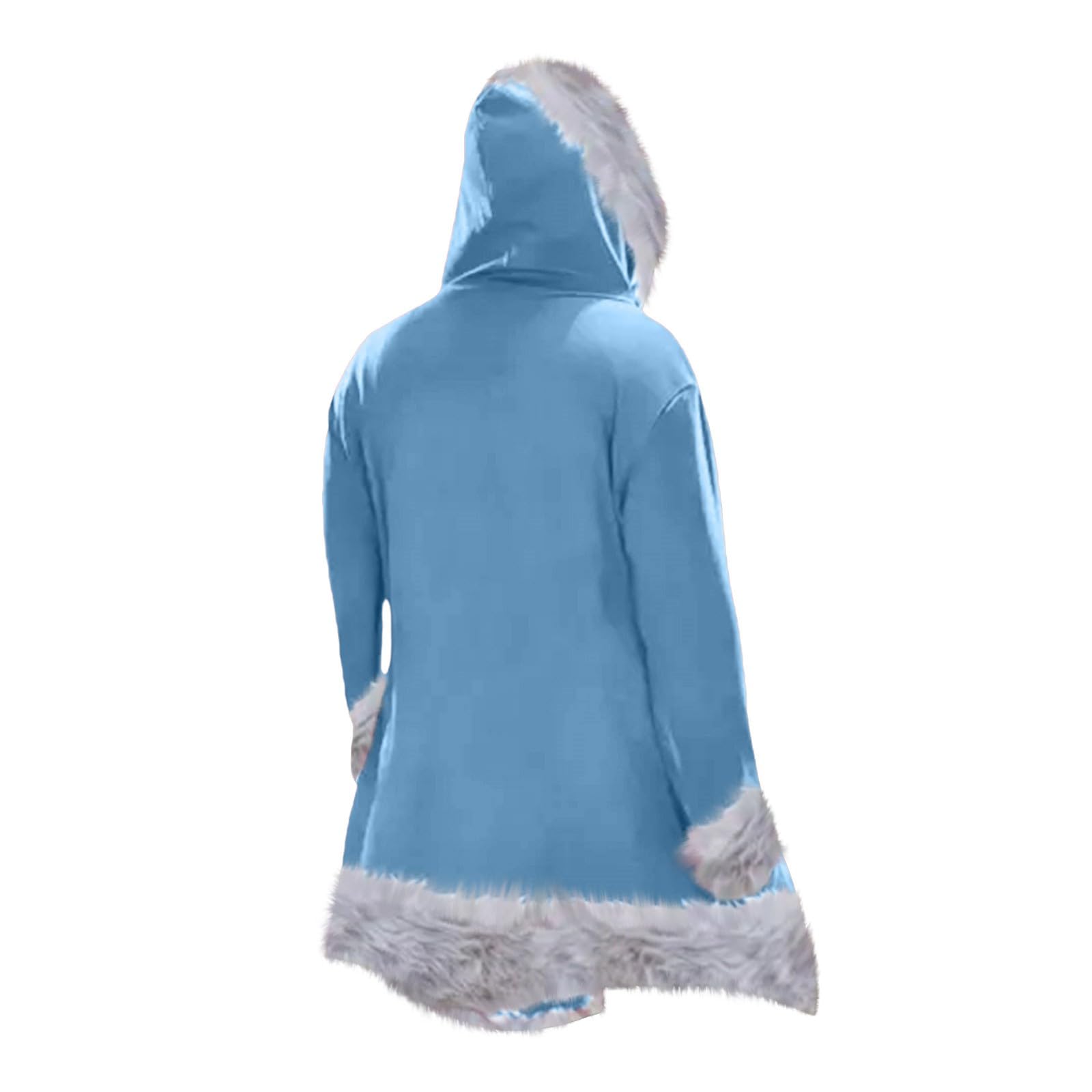 Bluzy dla mężczyzn pluszowy kardigan z kapturem świąteczny sweter 2025 męskie kurtki polarowe płaszcz z długim rękawem moda luźny krój bluza z kapturem ciepły zimowy płaszcz z kapturem