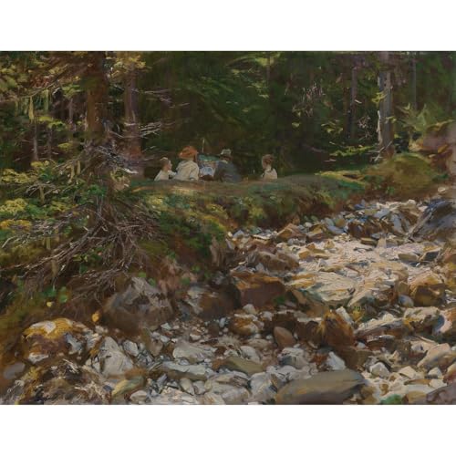 Sargent Le maître et ses élèves Giclée - Art mural élégant 61x81 cm