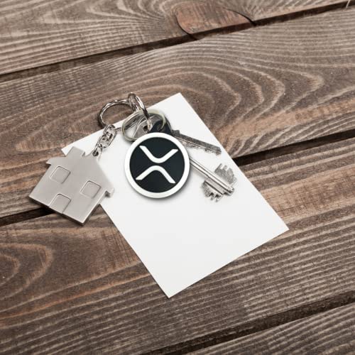 FRESHe Ripple XRP Keychain Cryptocurrency Logo - Black & White - Perfect for Cryptocurrency XRP token Fans! Made in the USA! - Image 8