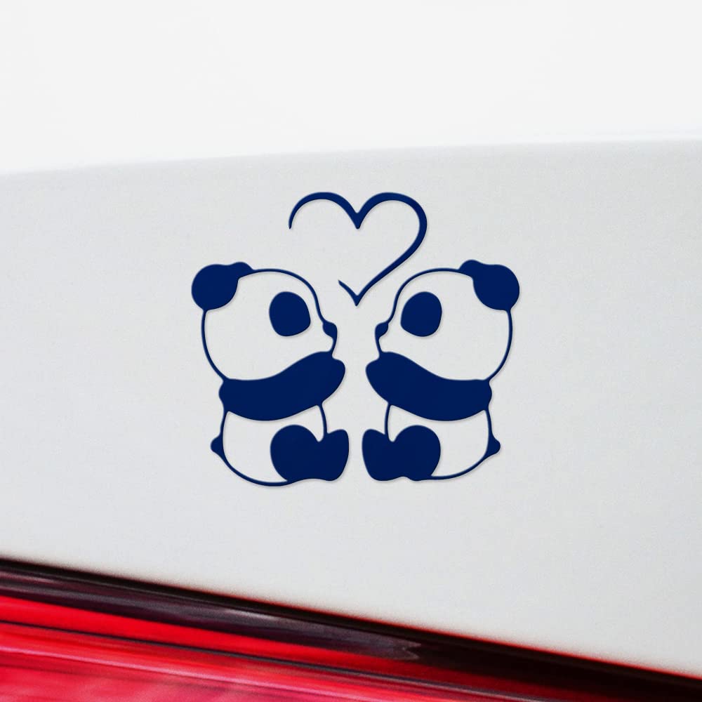 Amazon.com - Transparent Decal Stickers of Panda Love (Navy Blue